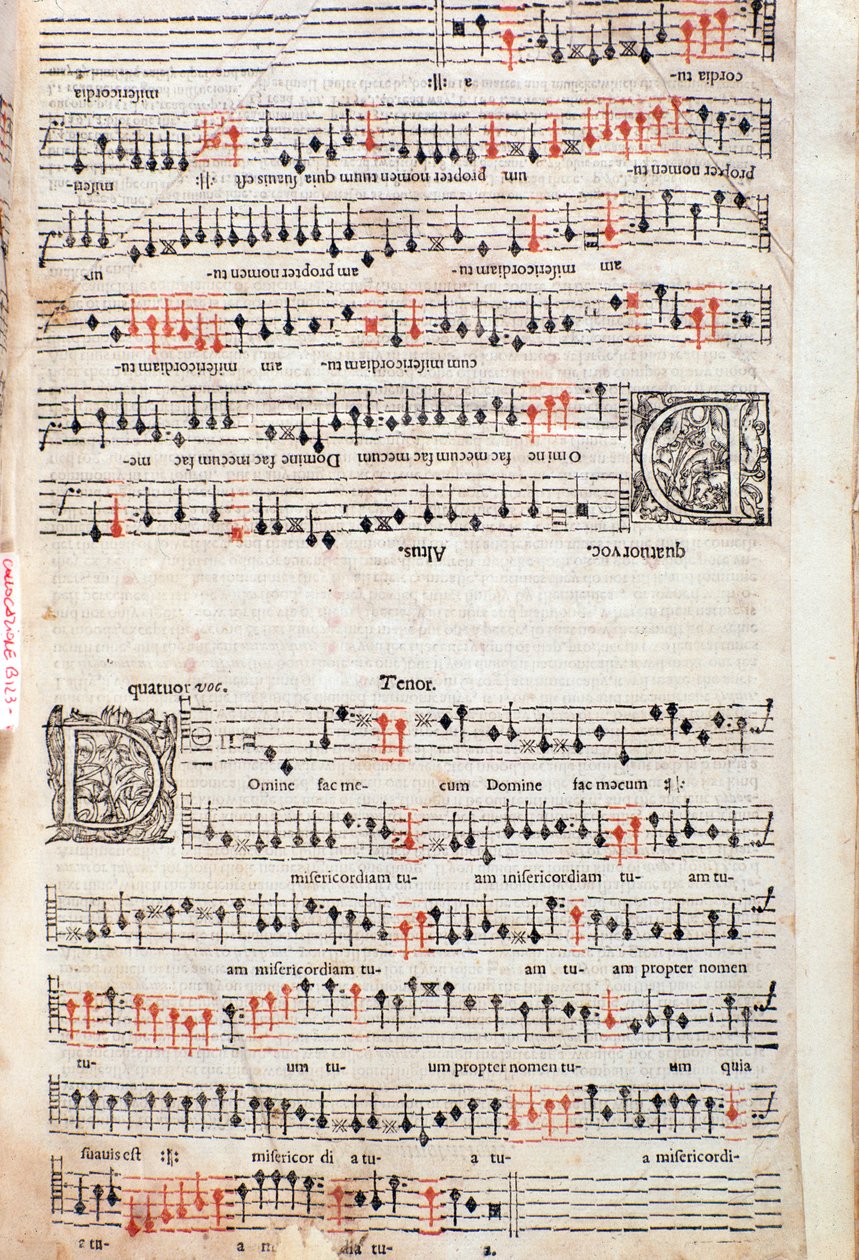 Page from A Plaine and Easie Introduction to Practicall Musicke by Thomas Morley (detail), 1597 by English School