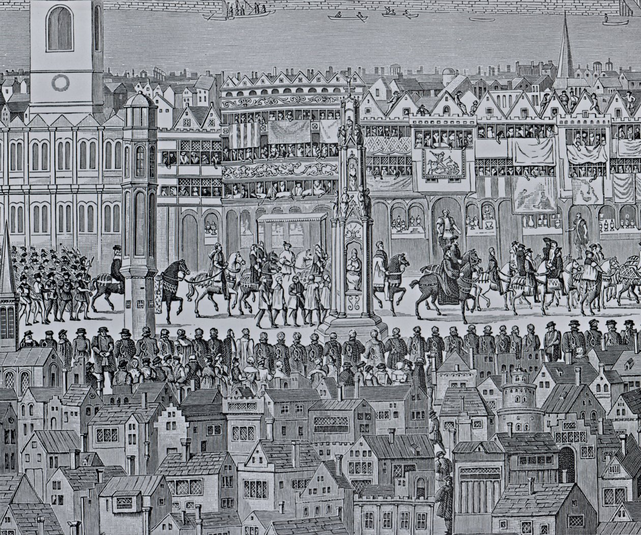 Part of the Coronation Procession of Edward VI, 1547 by English School
