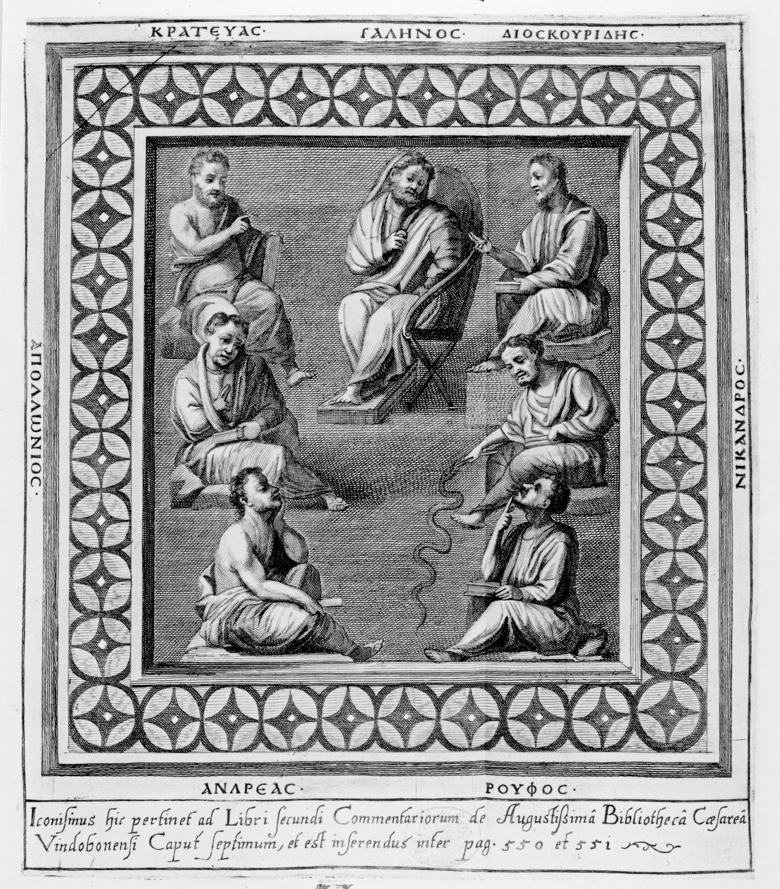 Plate Illustrating Seven Greek Philosophers, from 