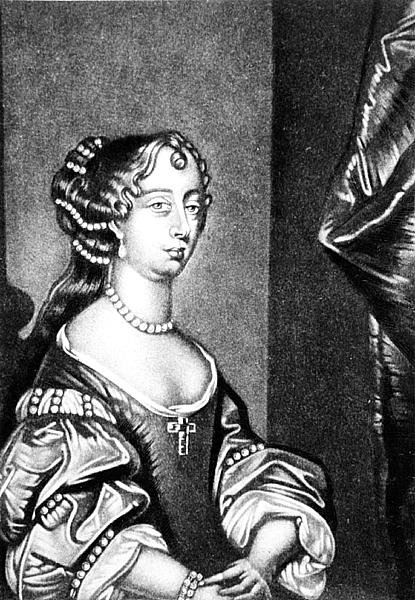 Portrait of Barbara Villiers, Duchess of Cleveland (1641-1709) (mezzotint) by English School
