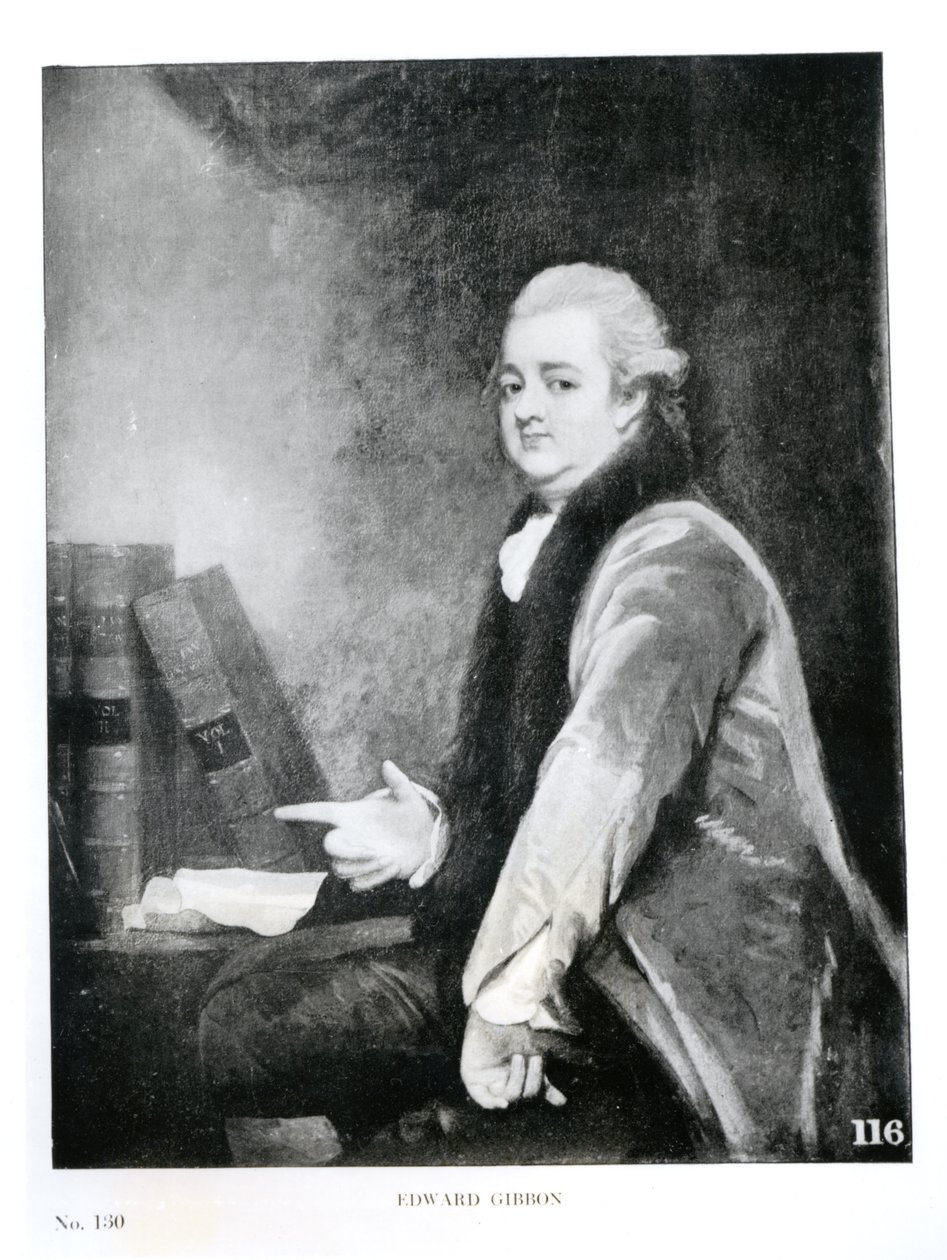 Portrait of Edward Gibbon (1737-94) by English School