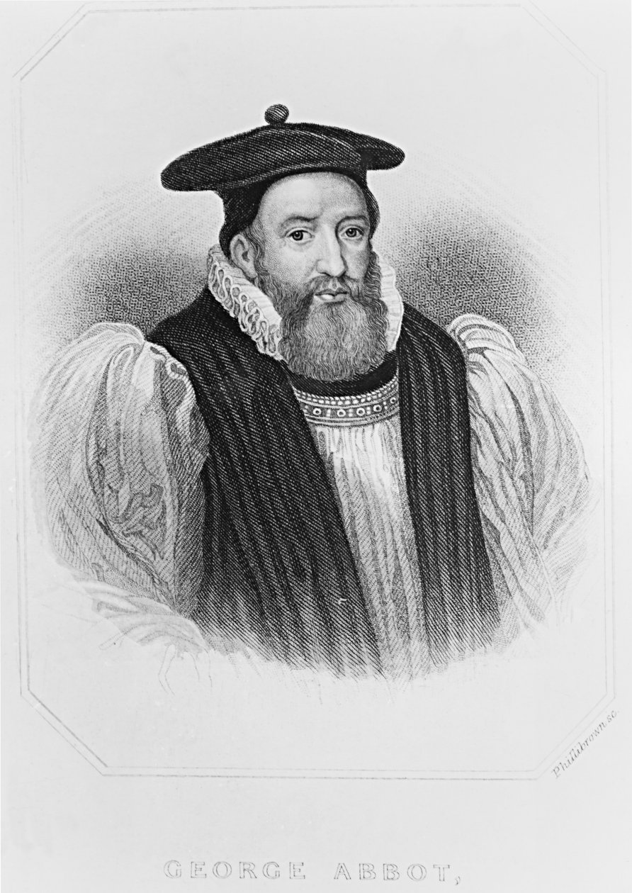 Portrait of George Abbot, Archbishop of Canterbury, from 