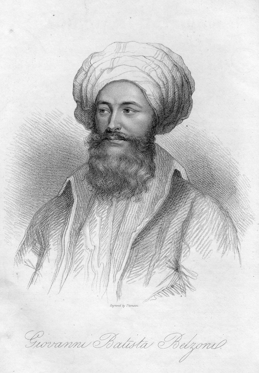Portrait of Giovanni Batista Belzoni by English School