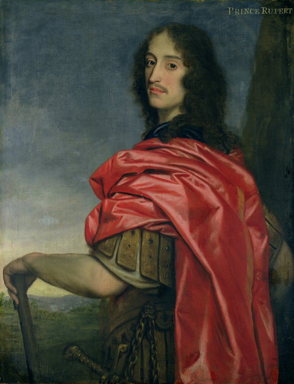 Portrait of Prince Rupert (1619-82) by English School