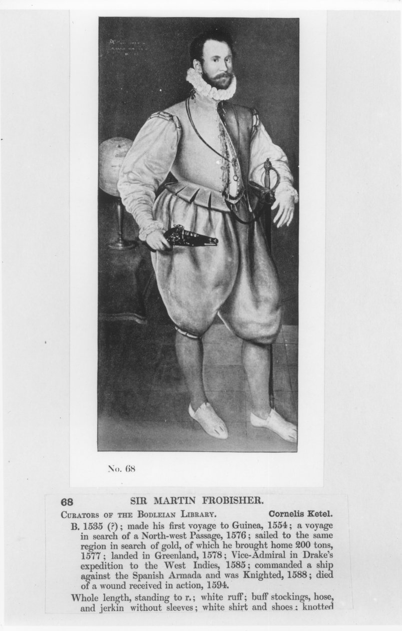 Portrait of Sir Martin Frobisher by English School