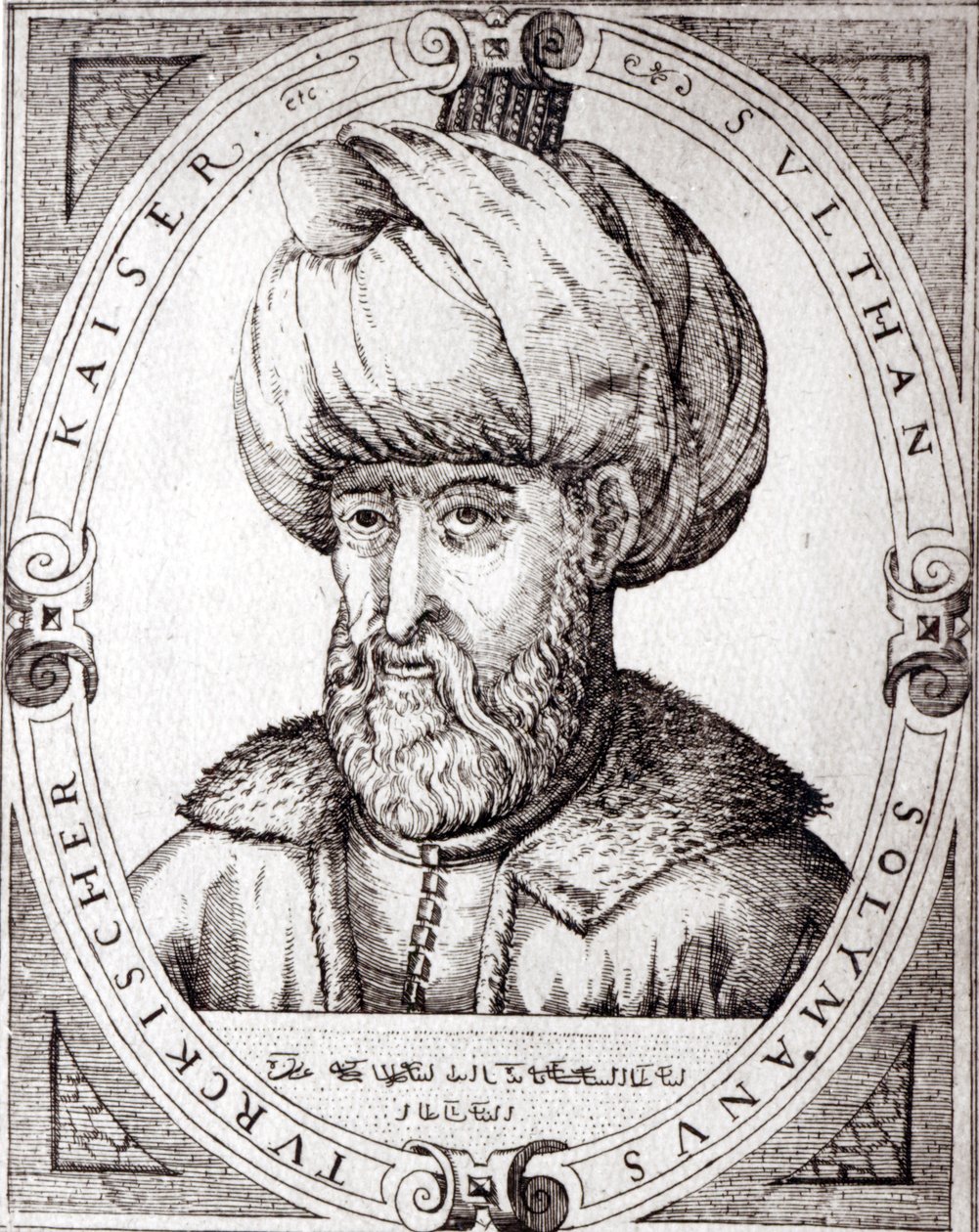 Portrait of Suleiman the Magnificent by English School