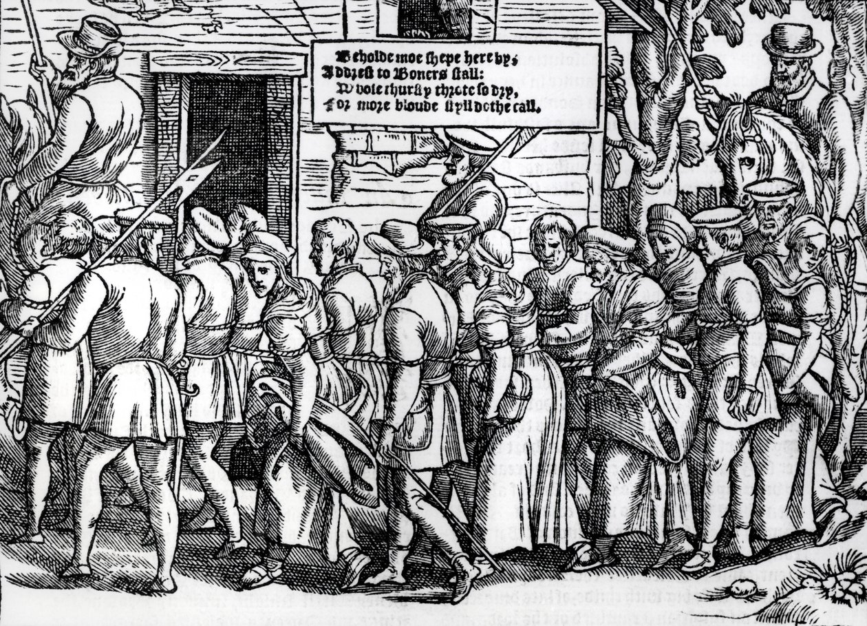 Protestants, Roped Together, Being Led to London for Trial, from 