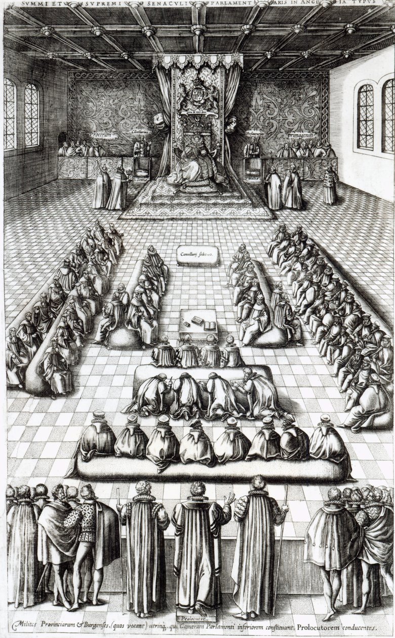 Queen Elizabeth I in Parliament by English School