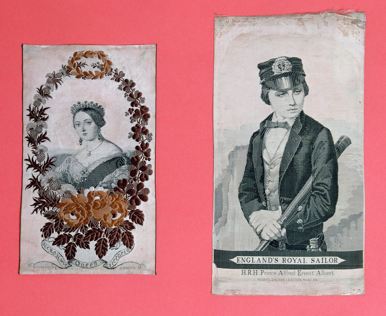 Queen Victoria and Prince Albert bookmarks by English School