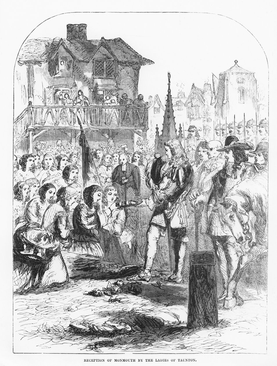 Reception of Monmouth by the Ladies of Taunton by English School