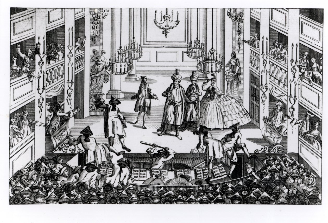 Riot at Covent Garden by English School