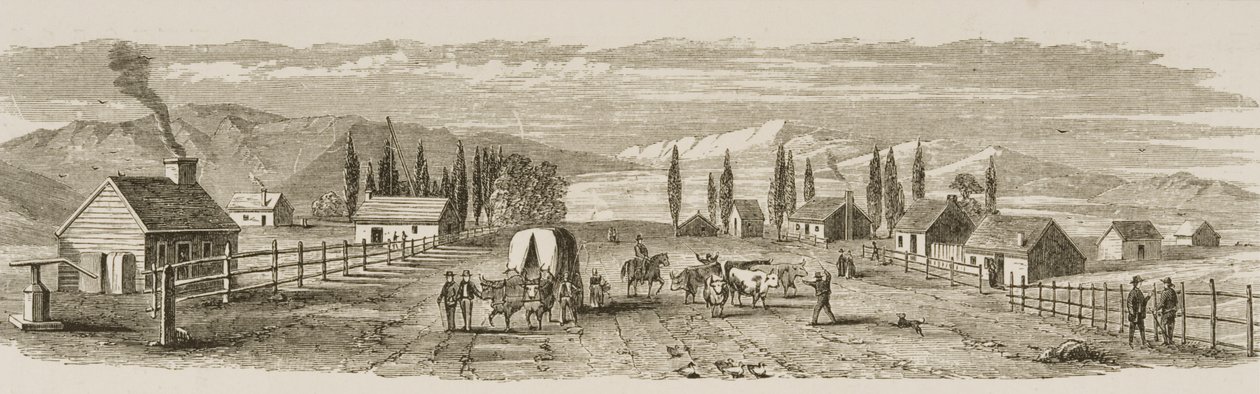 Salt Lake City in 1850, from 