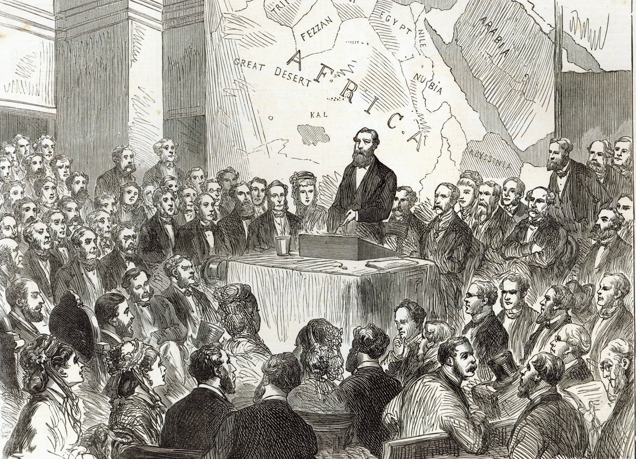 Sir Samuel Baker at the Meeting of the Royal Geographical Society, from 