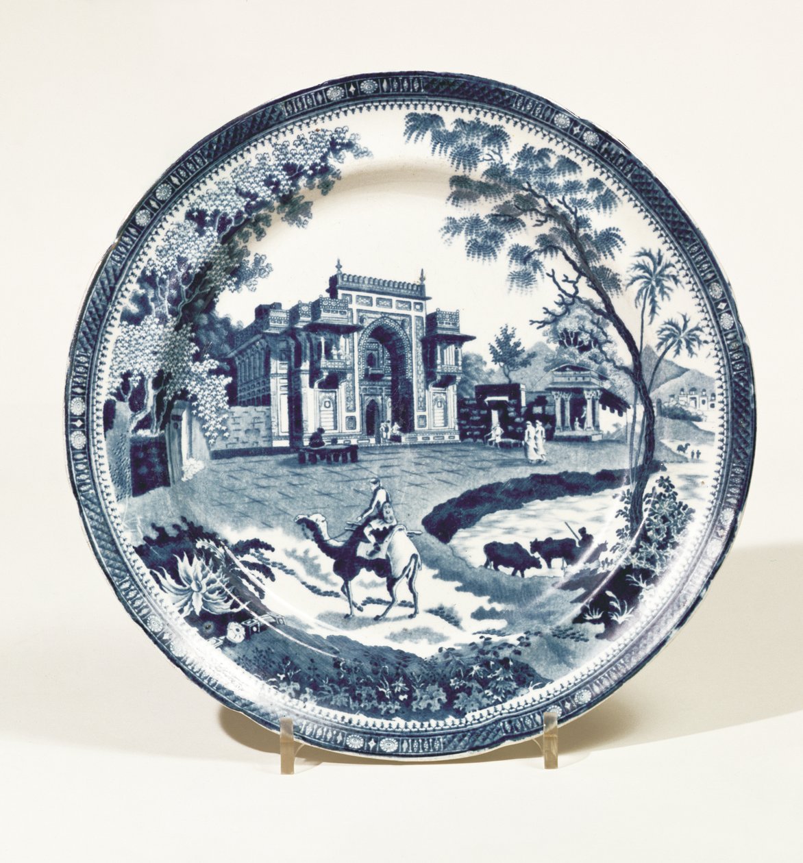 Spode blue and white plate, c.1815 by English School