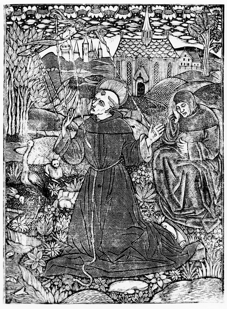 St. Francis Receiving the Stigmata by English School