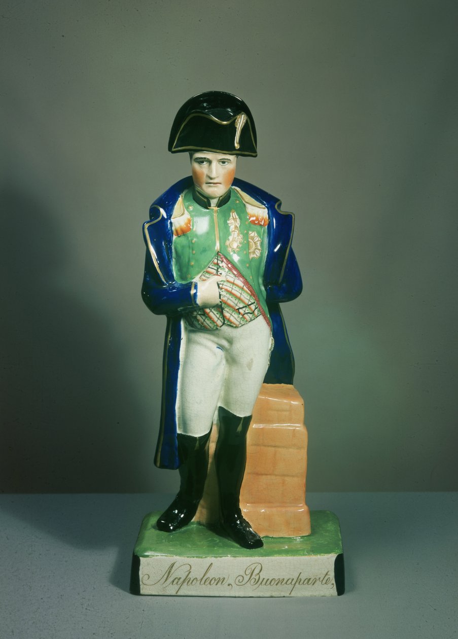 Staffordshire figure of Napoleon Bonaparte by English School