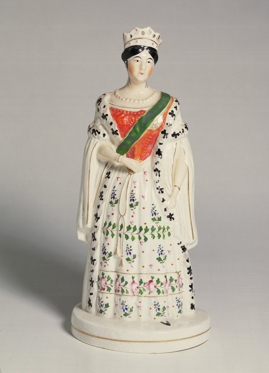 Staffordshire figure of Queen Victoria (1819-1901) by English School