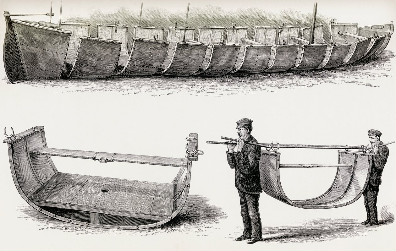 The 28-foot Steel Boat Advance, 1890 by English School