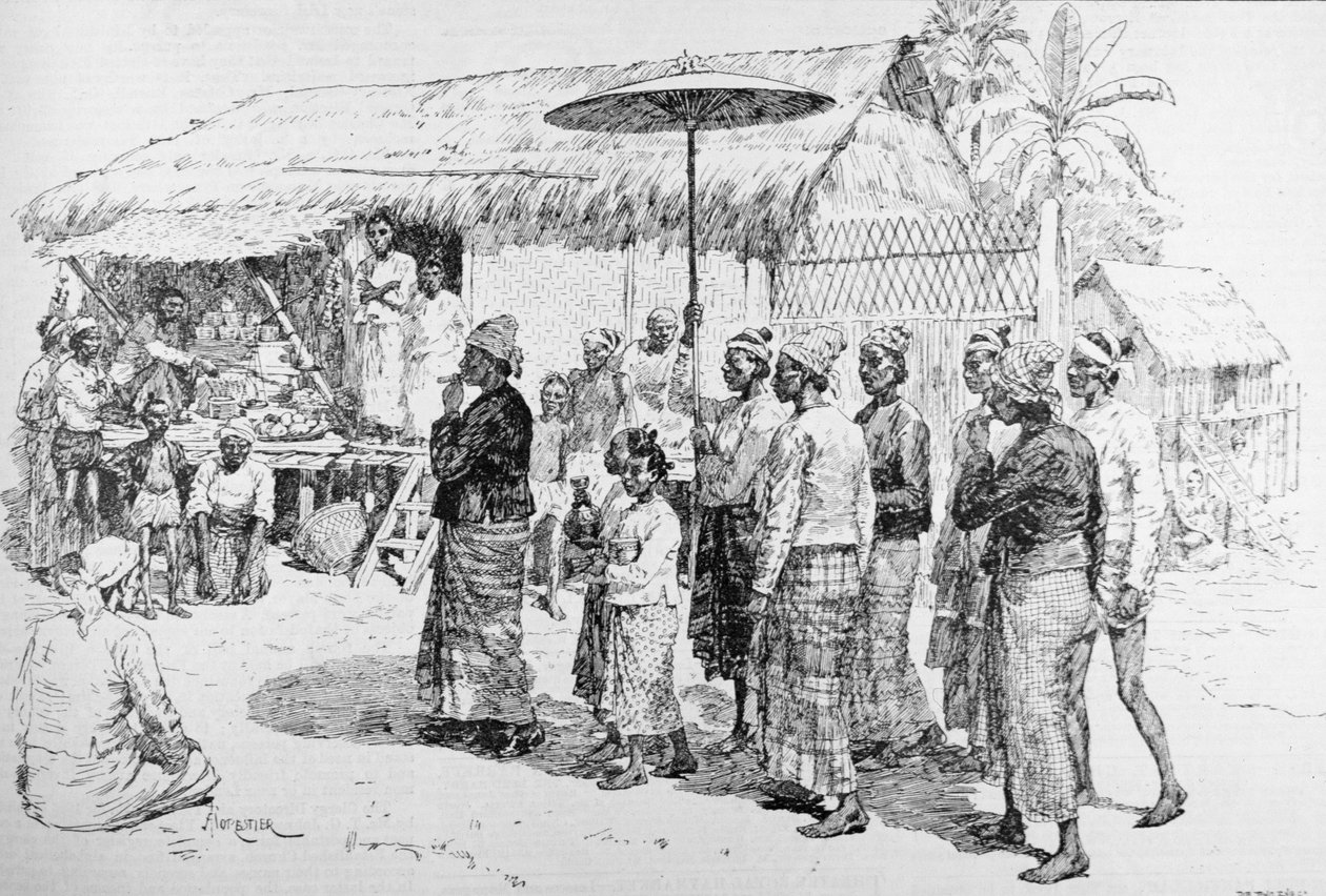 The Burmah Expedition: The Woon of Burmah on his Way to Visit General Prendergast, from 