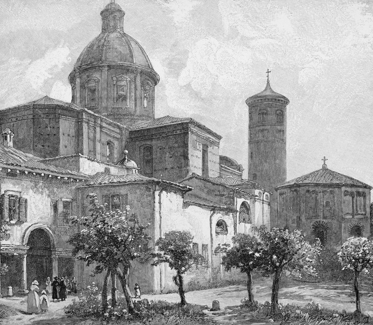 The Cathedral and Baptistery, Ravenna, Italy (from 