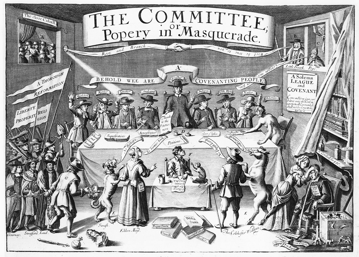 The Committee or Popery in Masquerade by English School