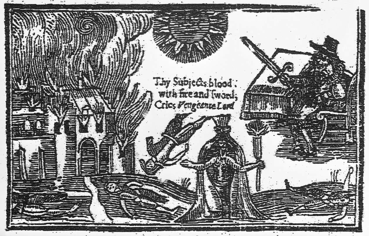 The Destruction of Colchester during the English Civil War, 1648 by English School