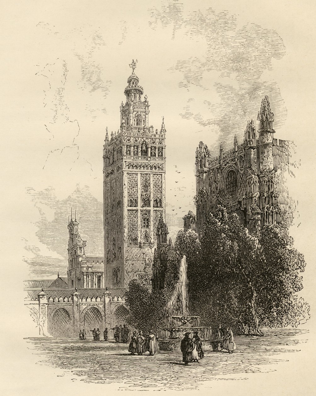 The Giralda, Seville, Spain, from 