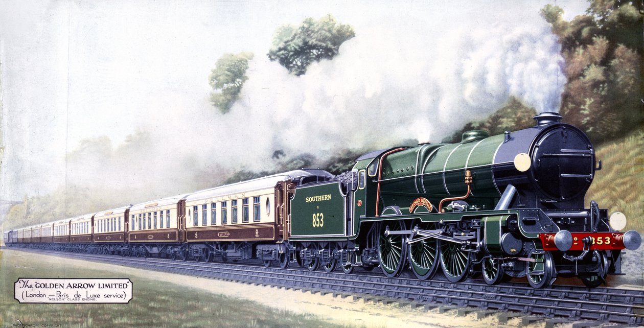 The Golden Arrow Limited, London-Paris De Luxe Service, 1900s by English School
