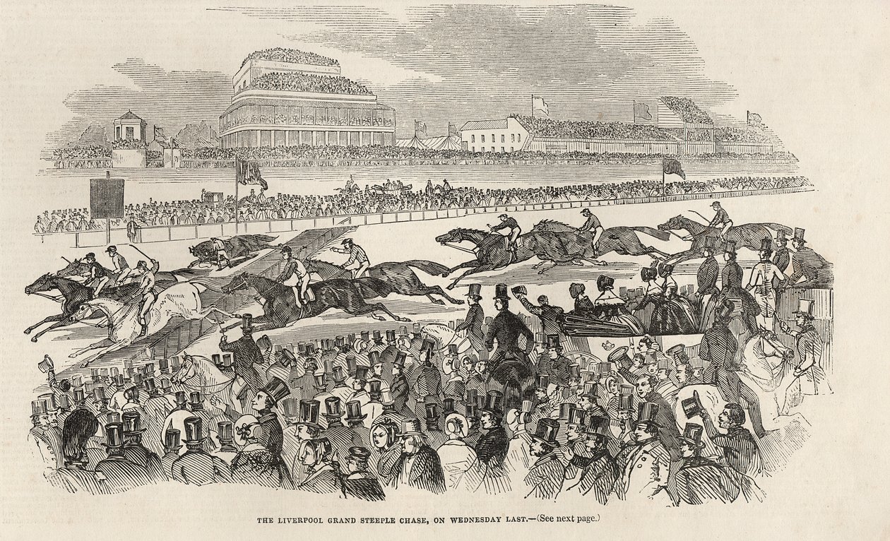 The Liverpool Grand Steeple Chase by English School