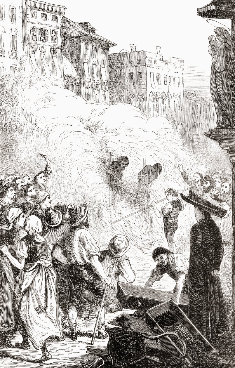 The Massacre of Protestants at Barletta, Italy, c.1865 by English School