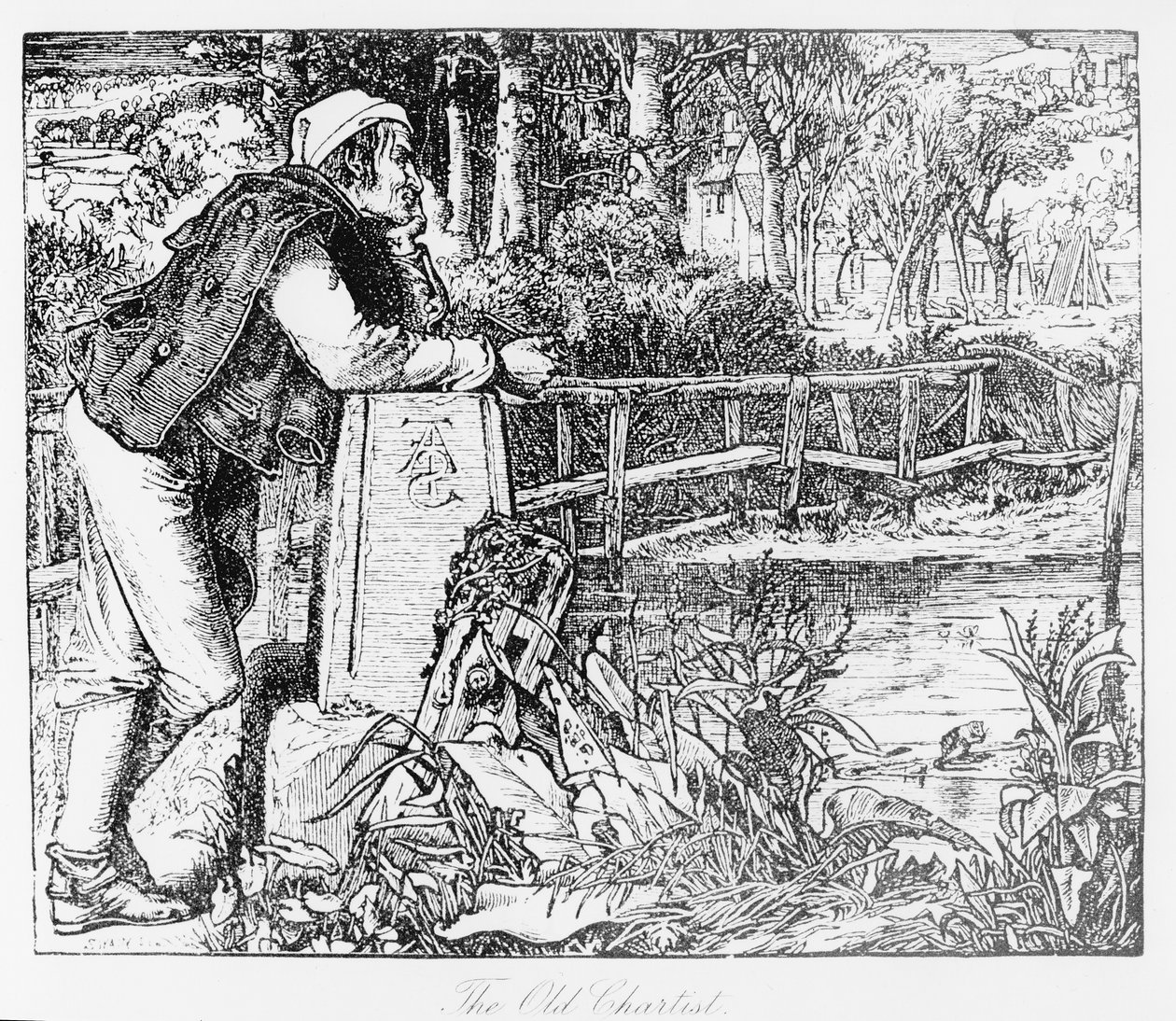 The Old Chartist, engraved by Sandys, 1909 by English School