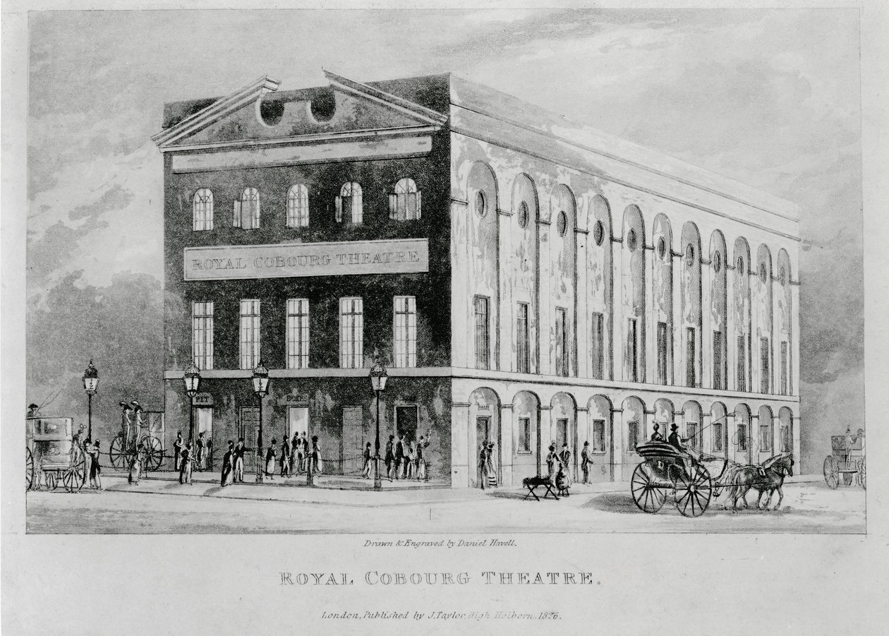 The Royal Coburg Theatre, Surrey, 1826 by English School