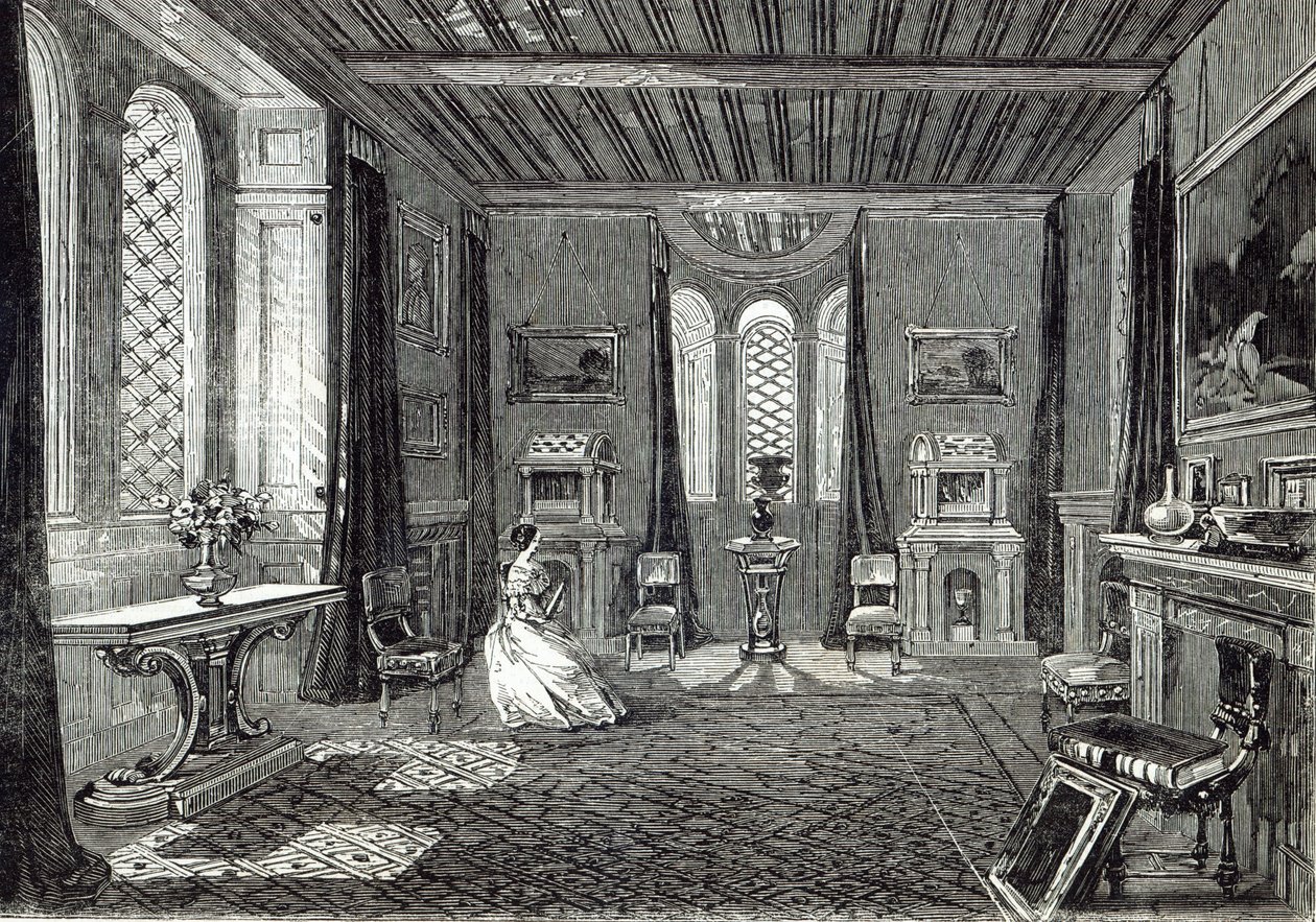 The Scarlet Drawing-room, Lansdown Tower, from 