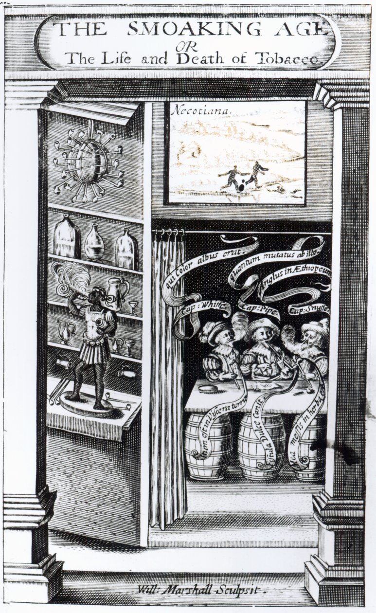 The Smoaking Age or, The Life and Death of Tobacco, engraved by William Marshall, 1617 by English School