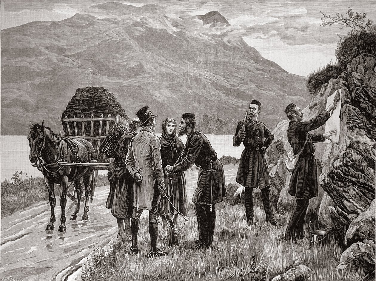 The State of Ireland: Posting the Government Proclamation at Connemara, from 