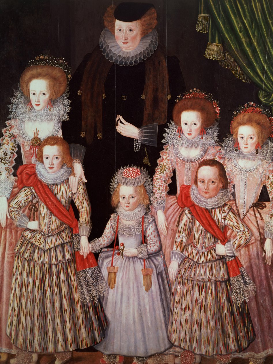 The Tasburgh Group: Lettice Cressy, Lady Tasburgh of Bodney, Norfolk and Her Children, c.1605 by English School