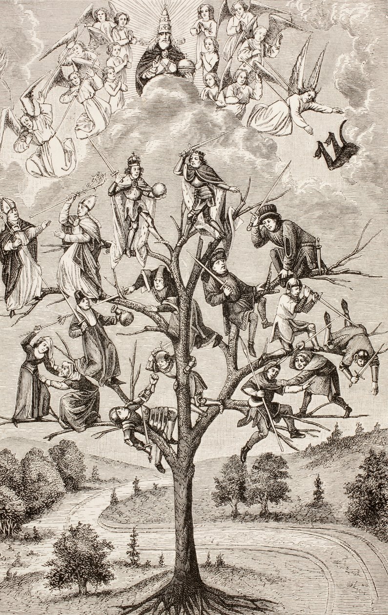 The Tree of Battles, c.1880 by English School