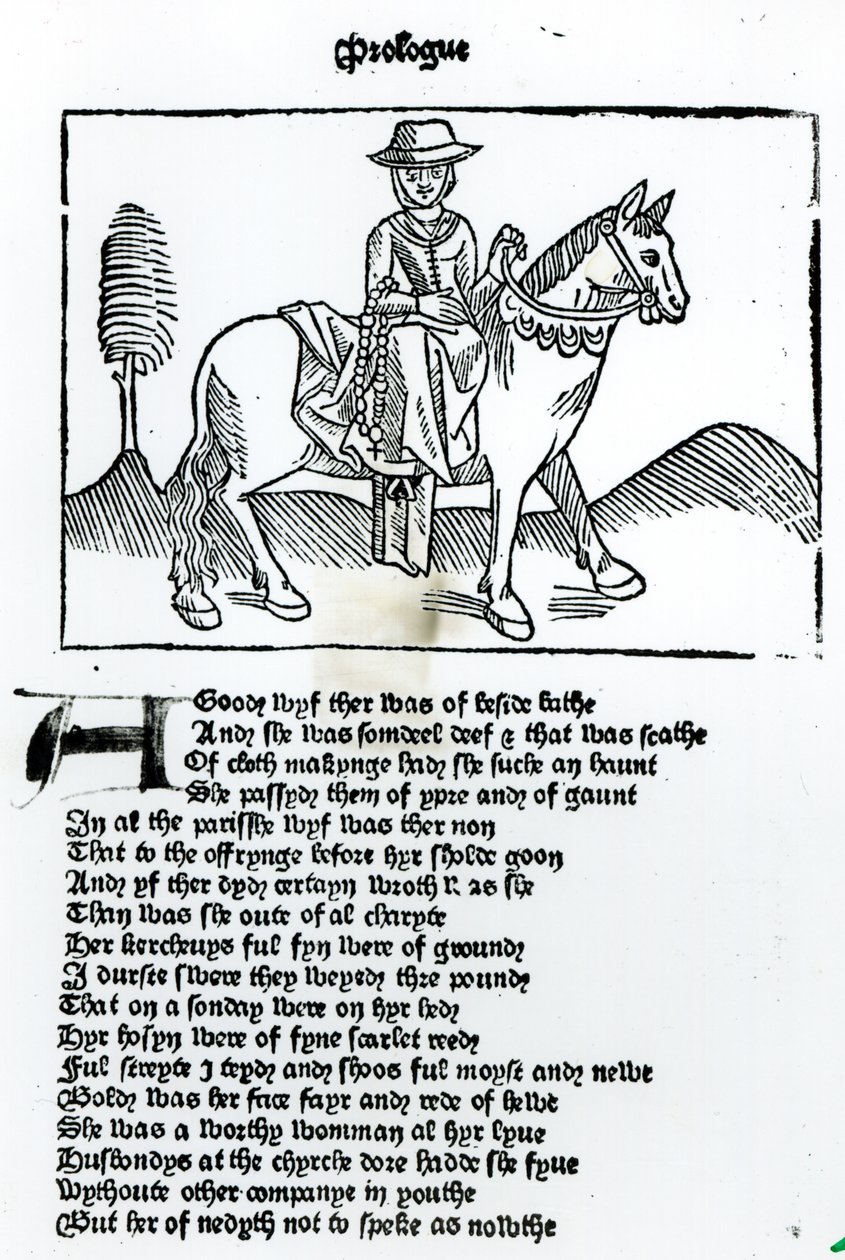 The Wife of Bath, illustration from Geoffrey Chaucer