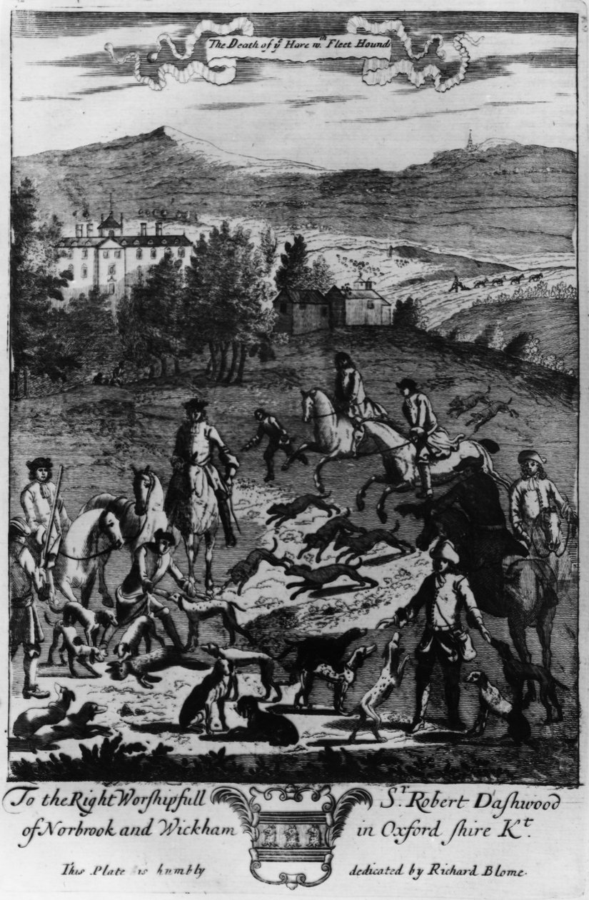 The death of the hare with the fleet hounds, from 