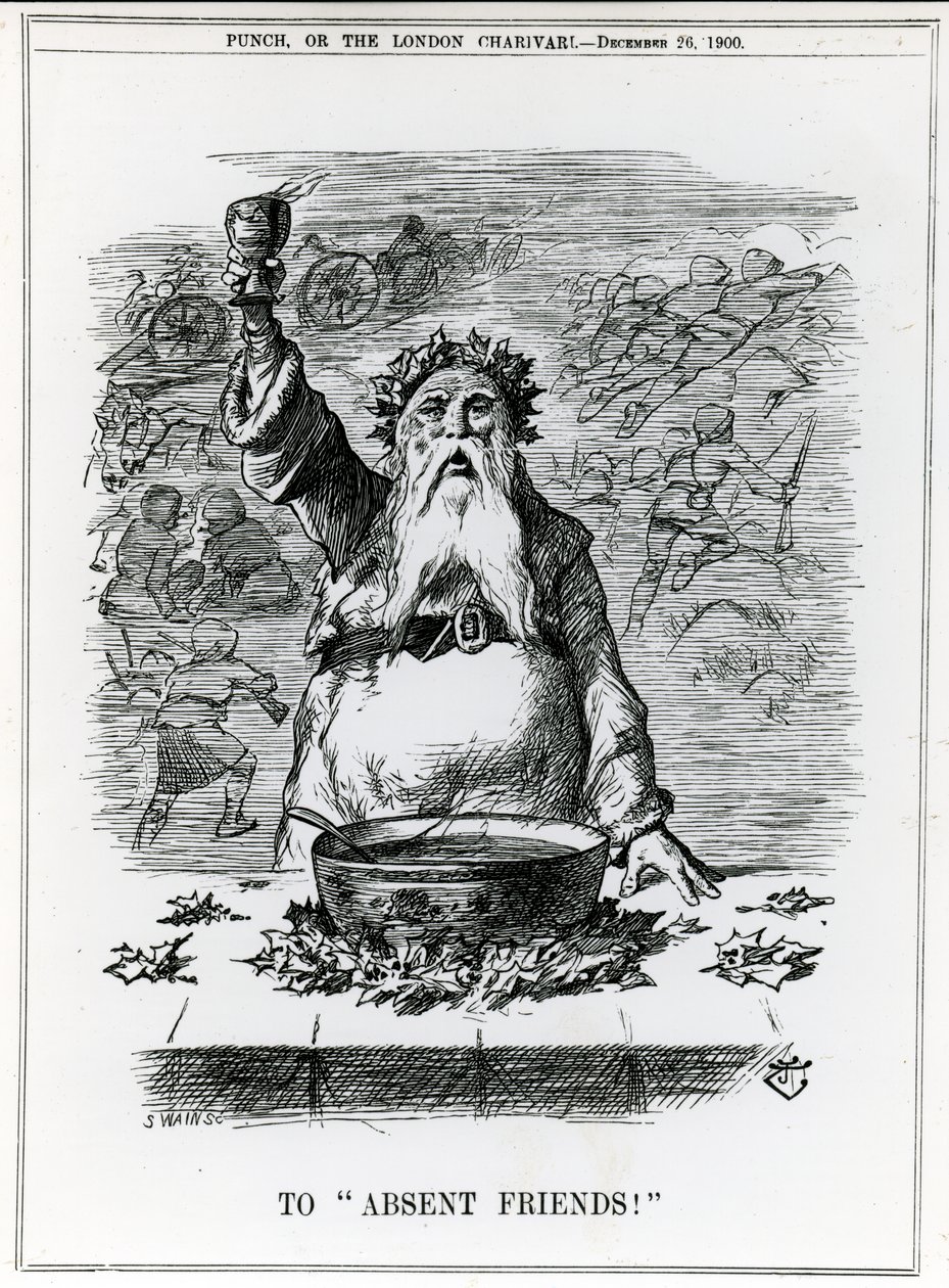 To Absent Friends!, a cartoon from 