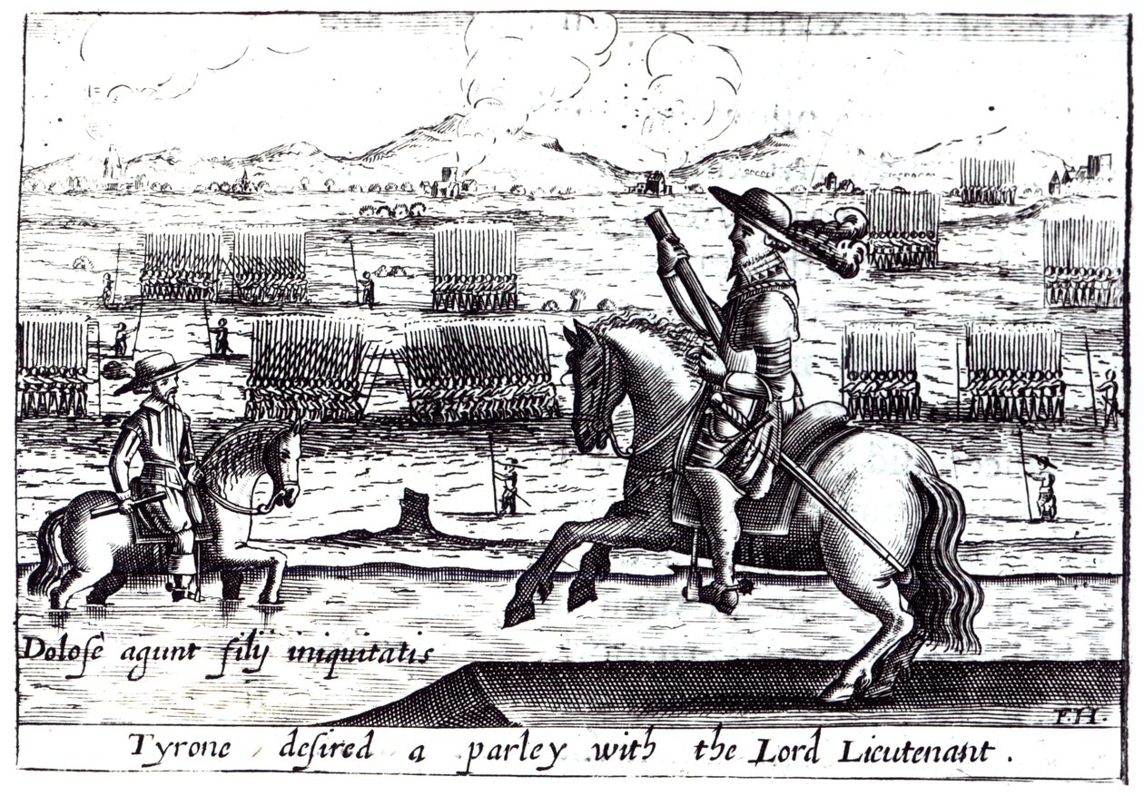 Tyrone Desired a Parley with the Lord Lieutenant at Kinsale, 1601 by English School