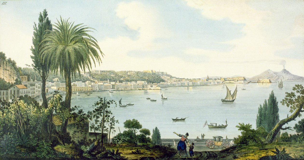 View of the Bay of Naples and Vesuvius, plate III from Sir William Hamilton