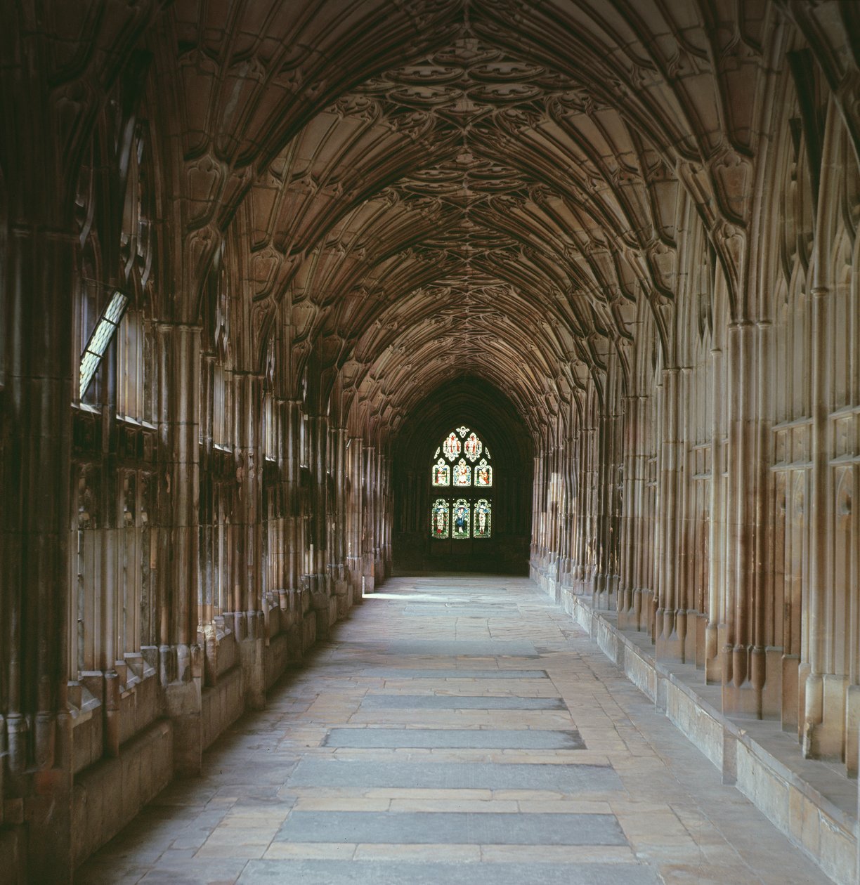 View of the Cloisters, c.1355 by English School