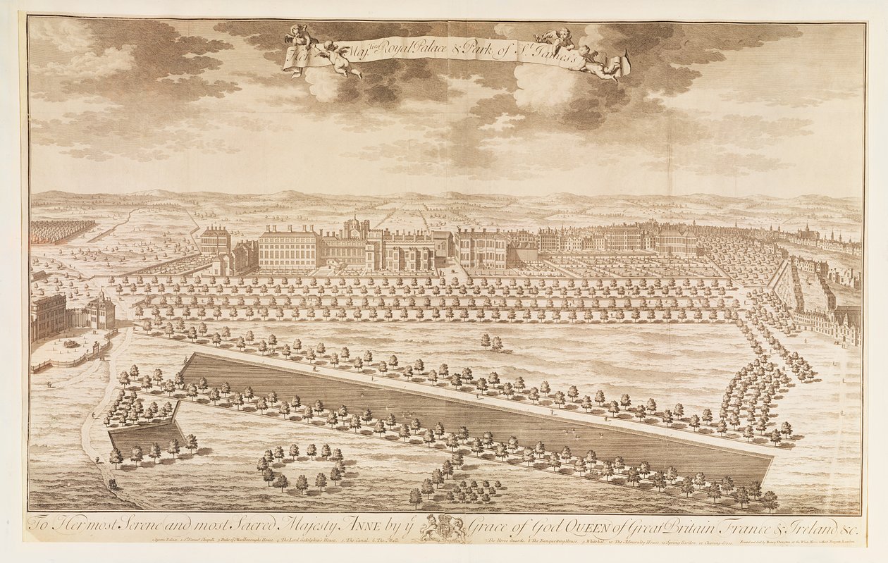 View of the Royal Palace and Park of St James