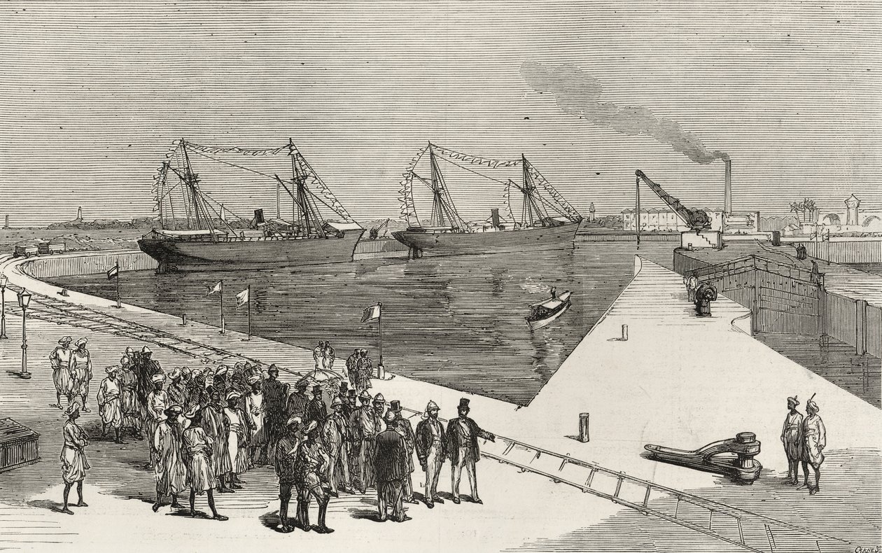 Visit of the Viceroy of India to the Sassoon Dock at Bombay, from 