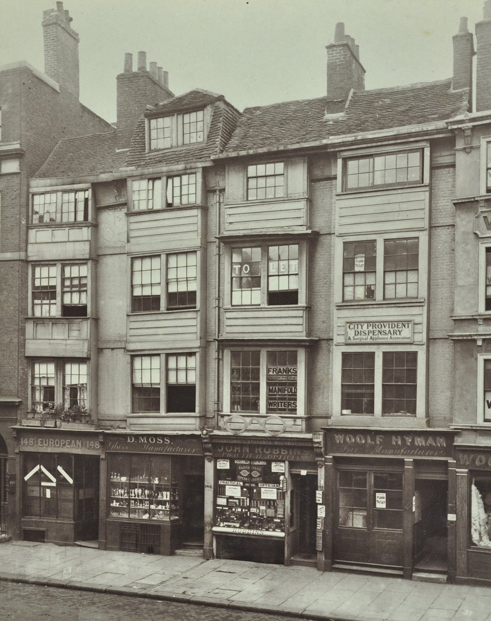145-148 Aldersgate Street, London, 1879 by English Photographer