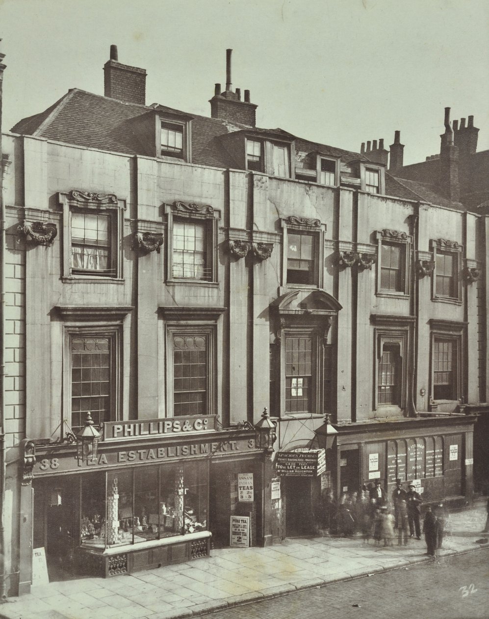 36-38 Aldersgate Street: Shaftesbury House, London, 1879 by English Photographer