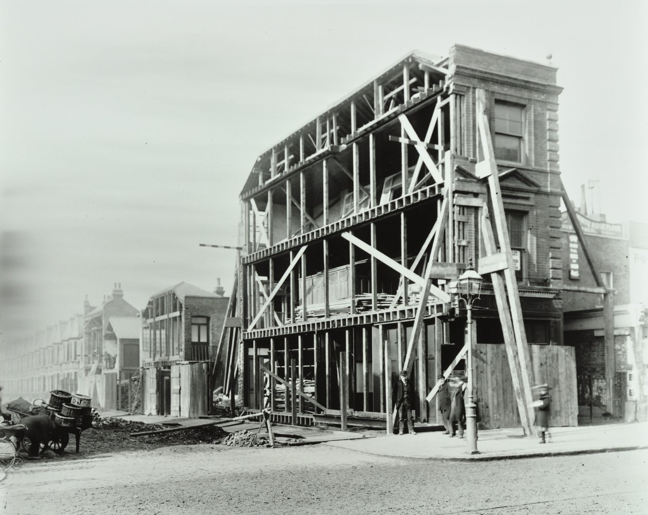 85 Stoke Newington Road: corner of Stoke Newington Road and Prince George Road, 1897 by English Photographer