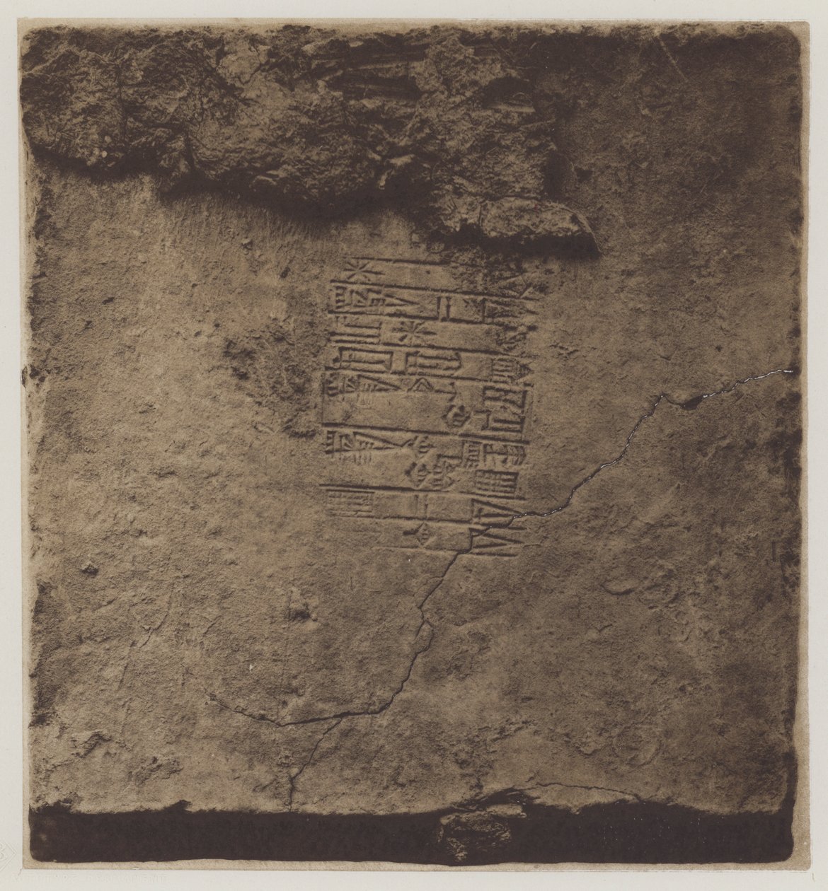 A Sinaitic Inscription by English Photographer