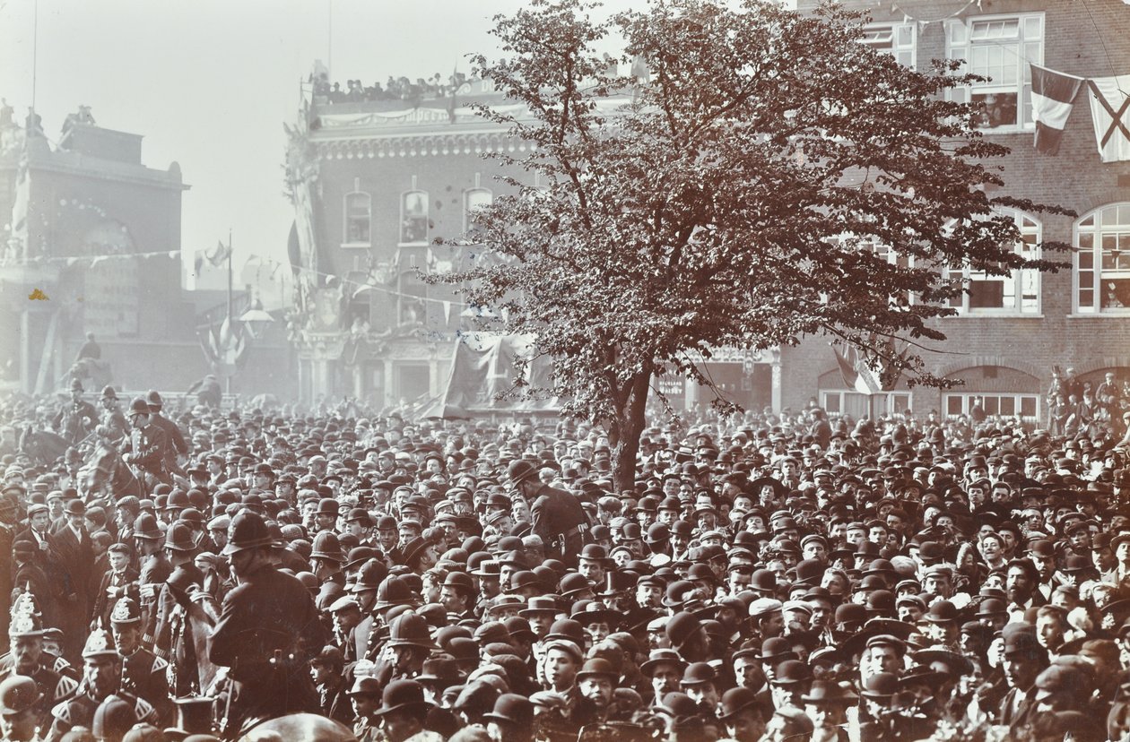 Blackwall Tunnel: Crowds at the Ceremonial Opening, 1897 by English Photographer